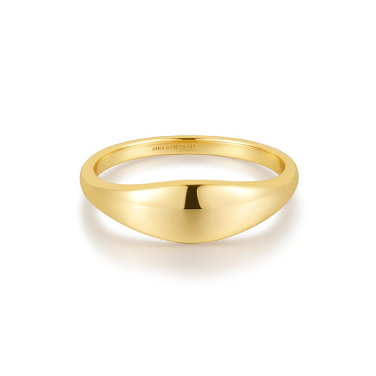 Gold Dome Plain Ring - Ania Haie