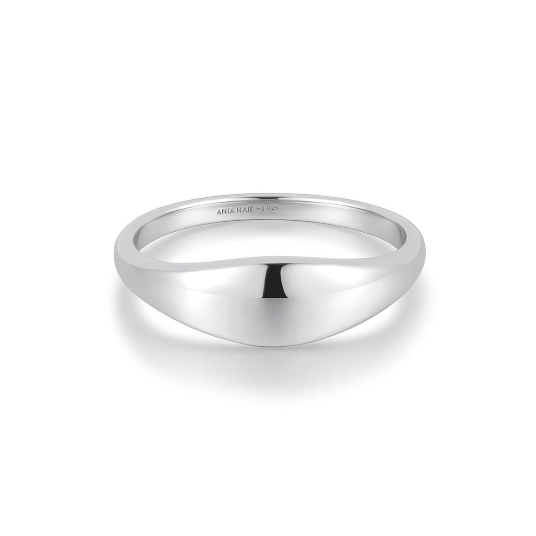 Silver Dome Plain Ring - Ania Haie