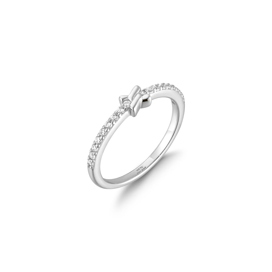 Silver Cross Cubic Zirconia Ring - Ania Haie