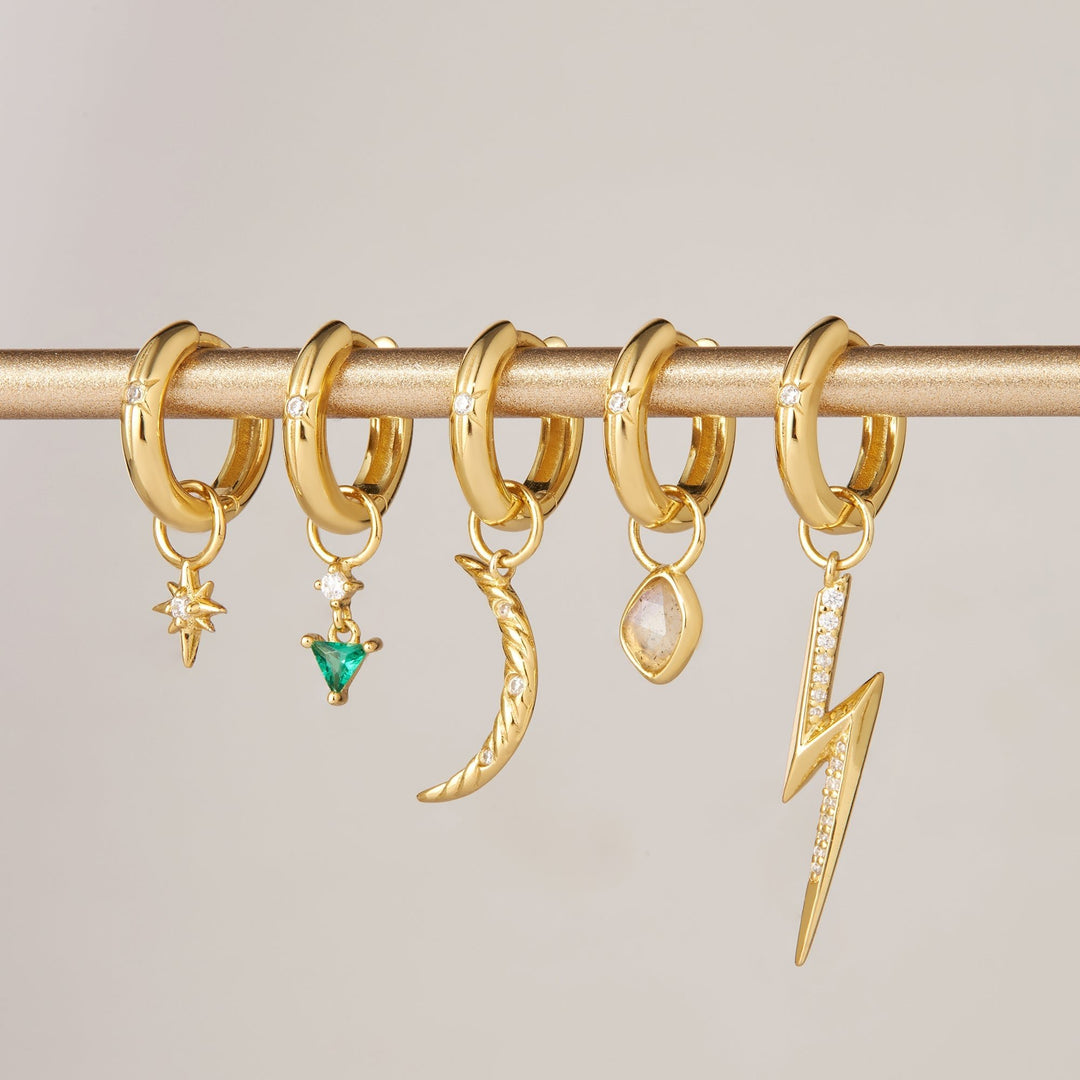 Gold Lightning Earring Charm - Ania Haie