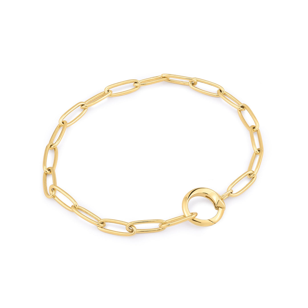 Gold Link Charm Chain Connector Bracelet - Ania Haie