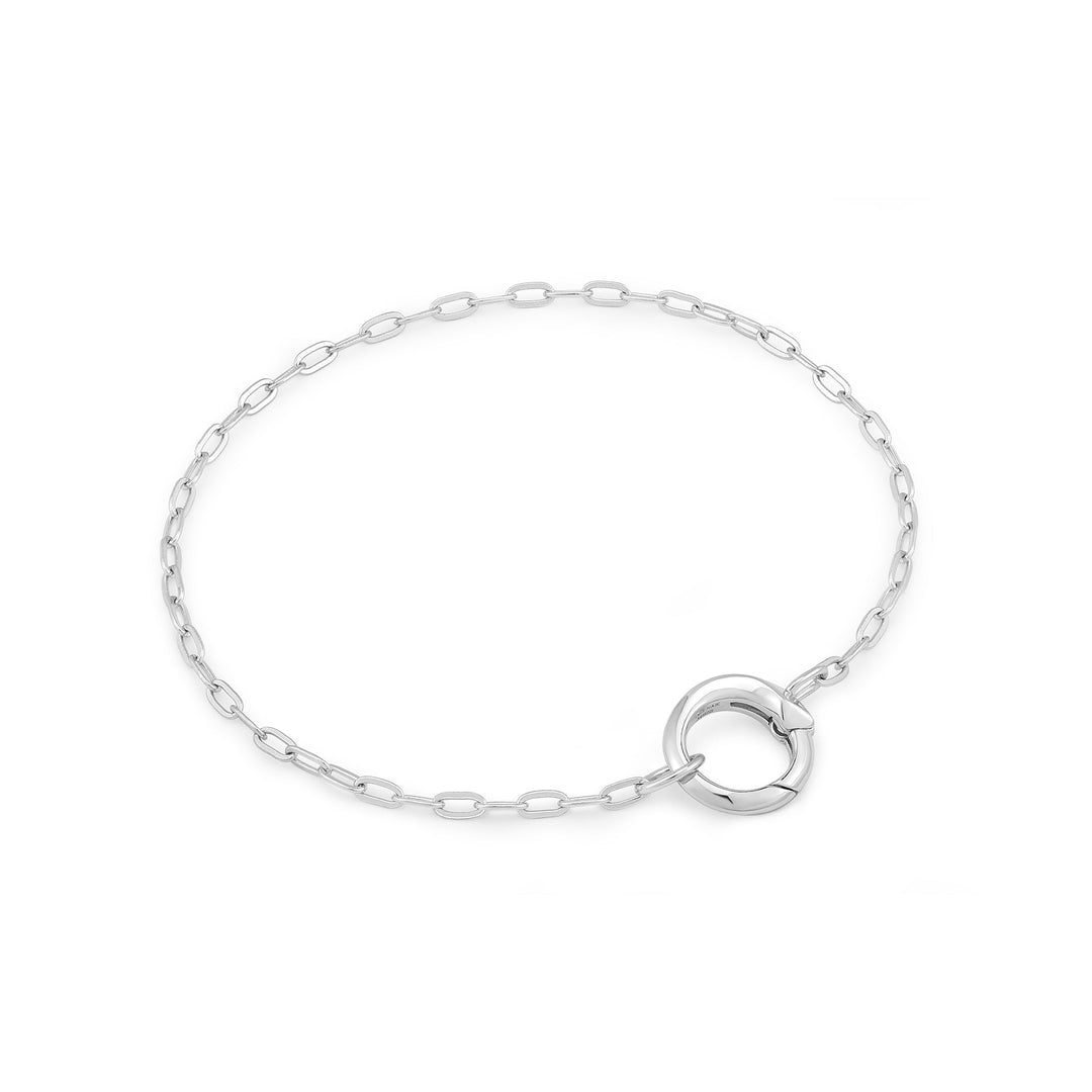 Silver Mini Link Charm Chain Connector Bracelet - Ania Haie