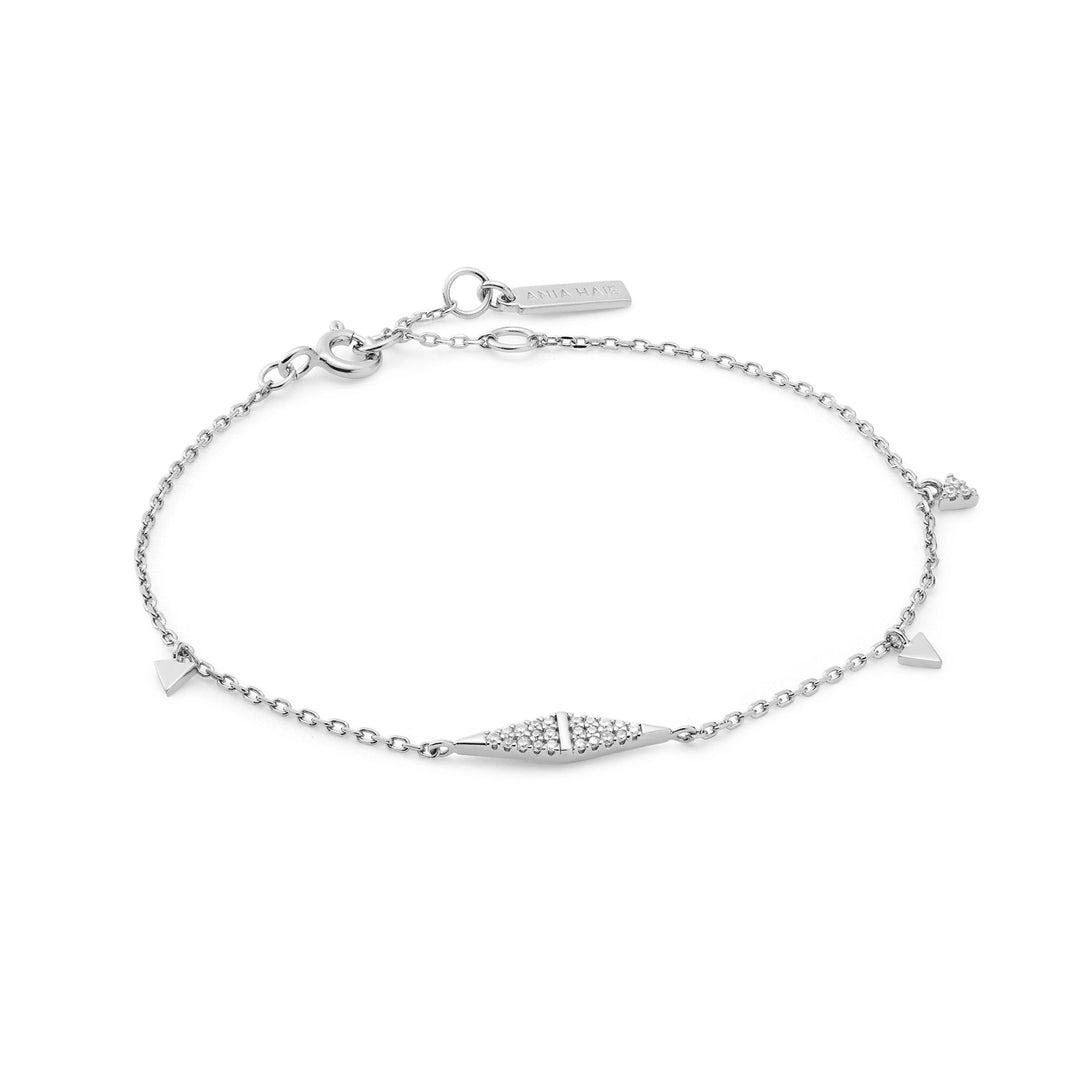 Silver Geometric Chain Bracelet - Ania Haie