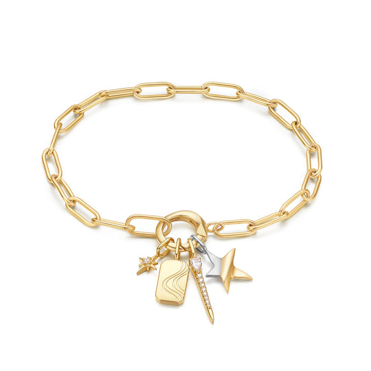 Gold Sparkle Bar Charm - Ania Haie