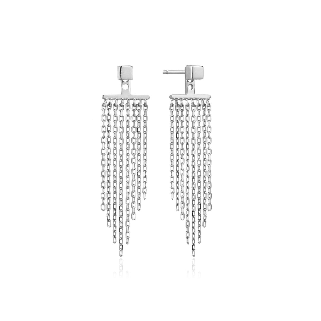 Silver Fringe Fall Ear Jackets - Ania Haie