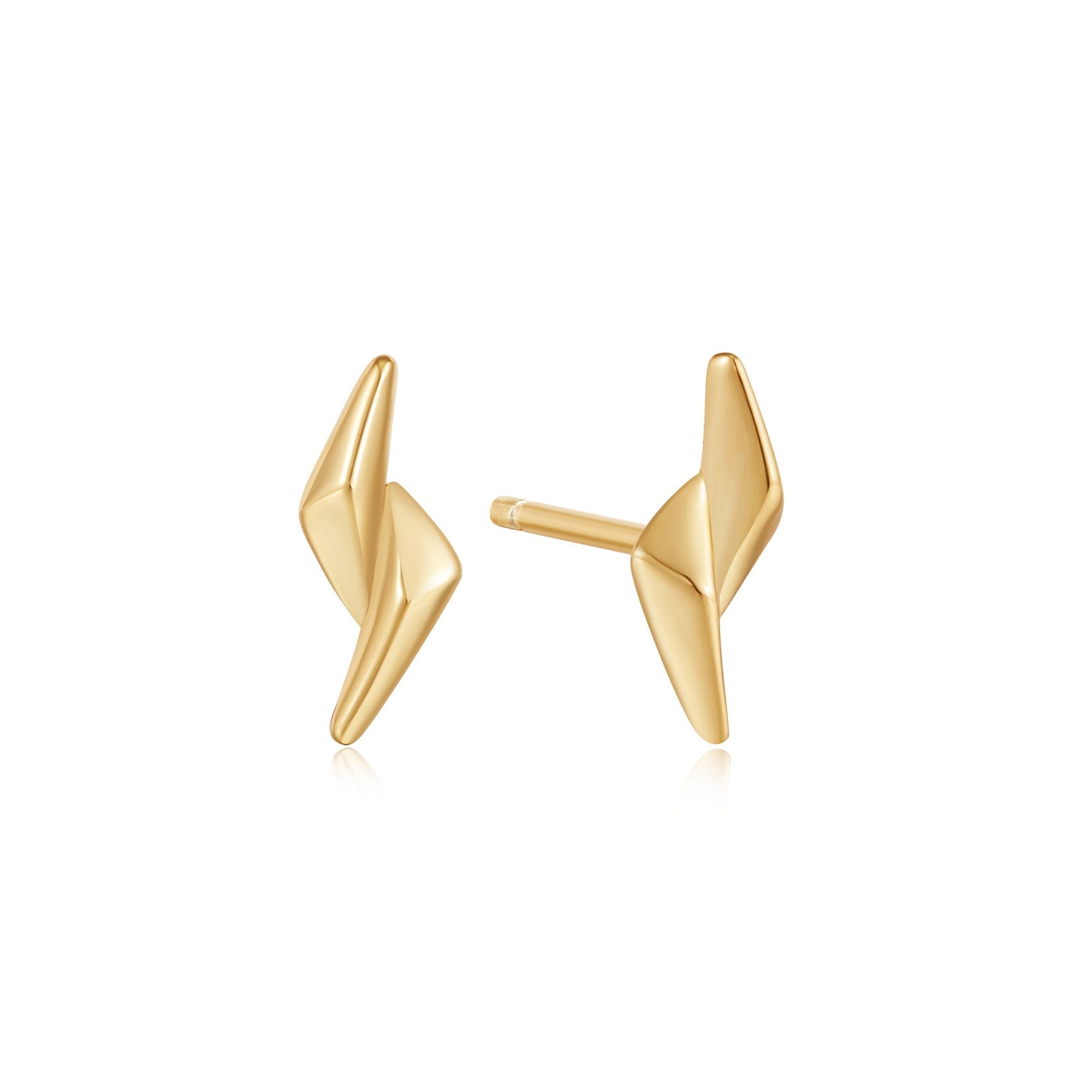 Ania Haie Webshop Gold Double Spike Stud Earrings
