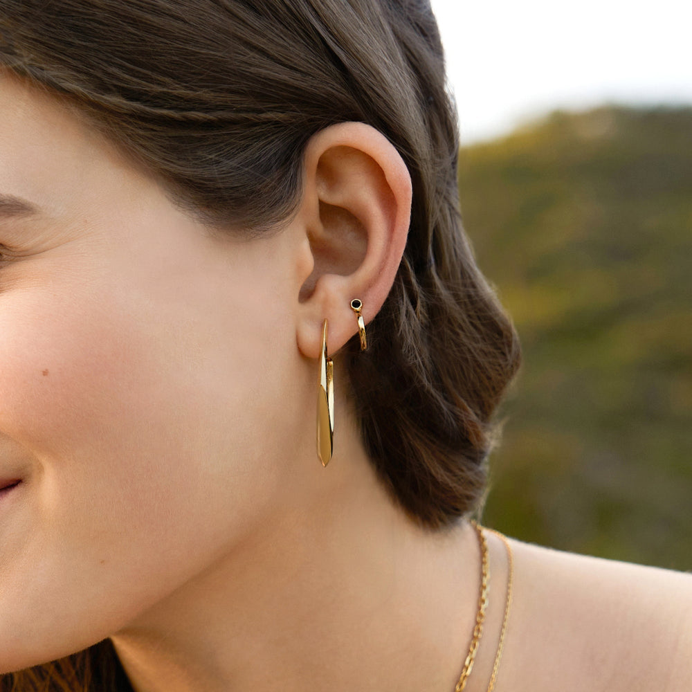 Gold Geometric Hoop Earrings - Ania Haie
