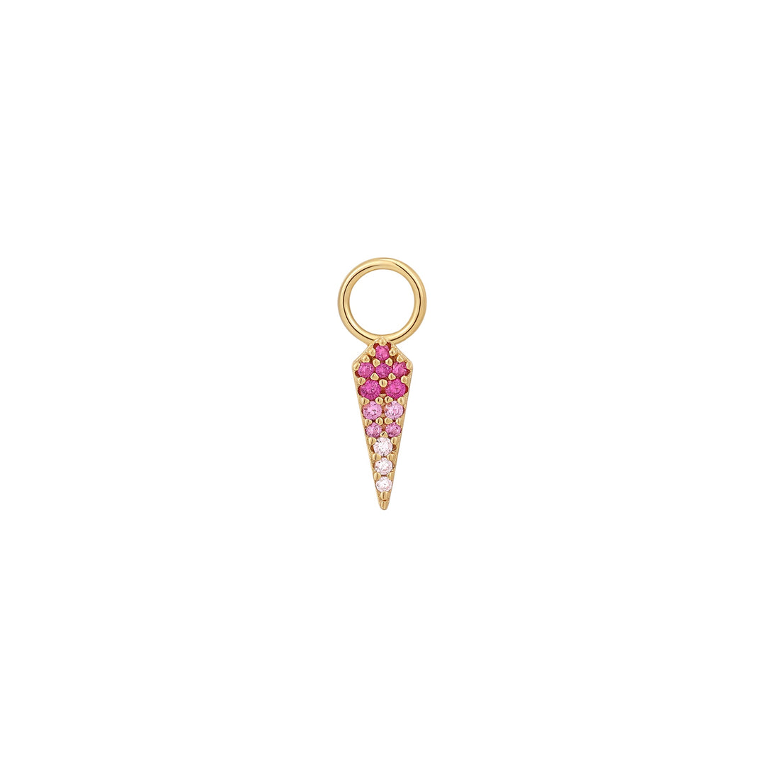 Gold Ombré Pink Earring Charm - Ania Haie