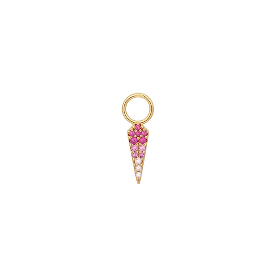 Gold Ombré Pink Earring Charm - Ania Haie