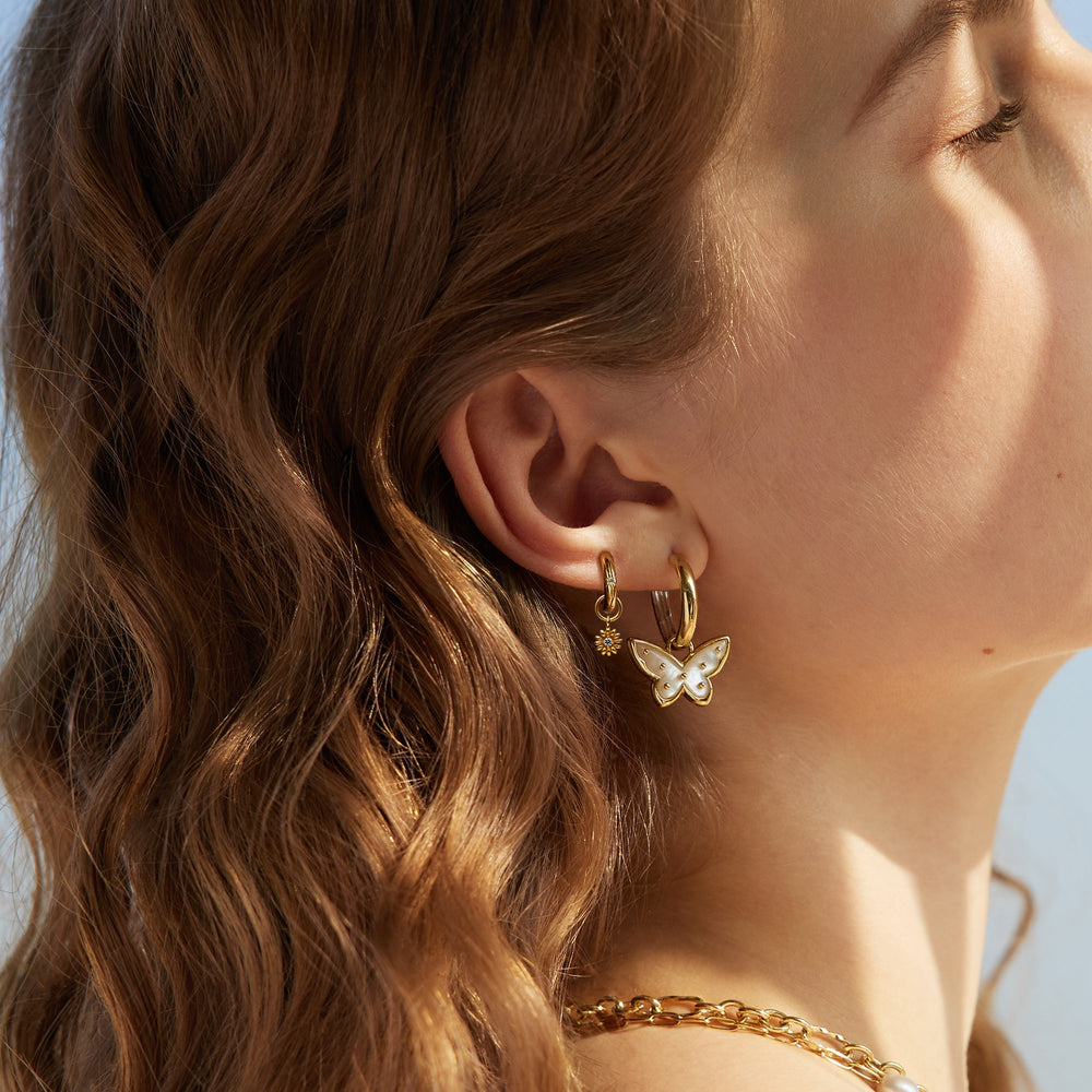 Gold Daisy Earring Charm - Ania Haie