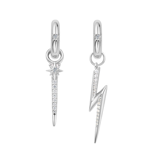 Silver Lightning Earring Charm - Ania Haie