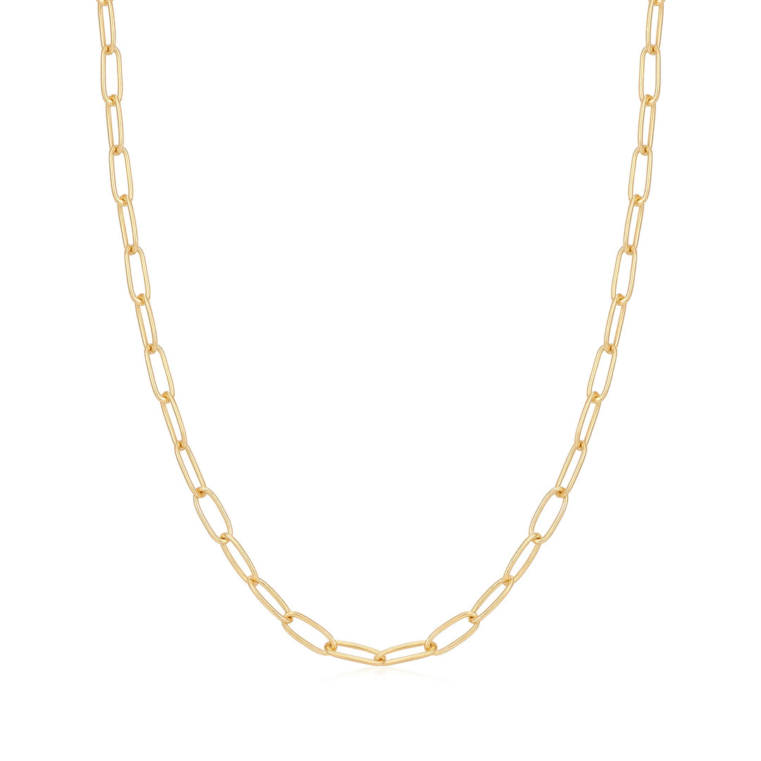 Gold Link Charm Chain Necklace - Ania Haie