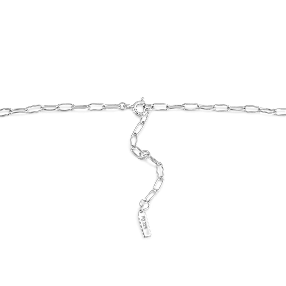 Silver Link Charm Chain Necklace - Ania Haie