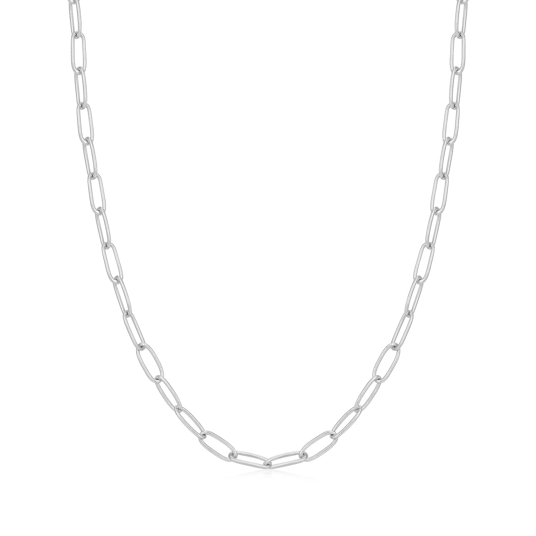 Silver Link Charm Chain Necklace - Ania Haie