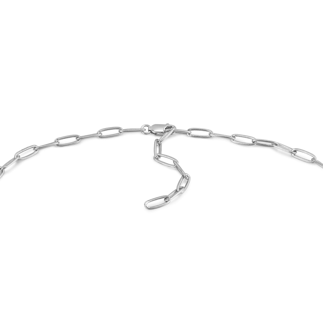 Silver Link Charm Chain Connector Necklace - Ania Haie