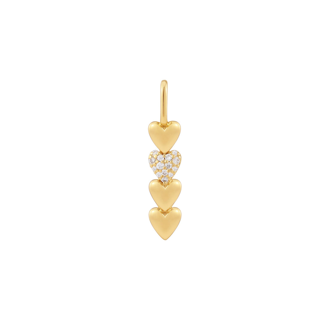 Gold Heart Bar Charm - Ania Haie