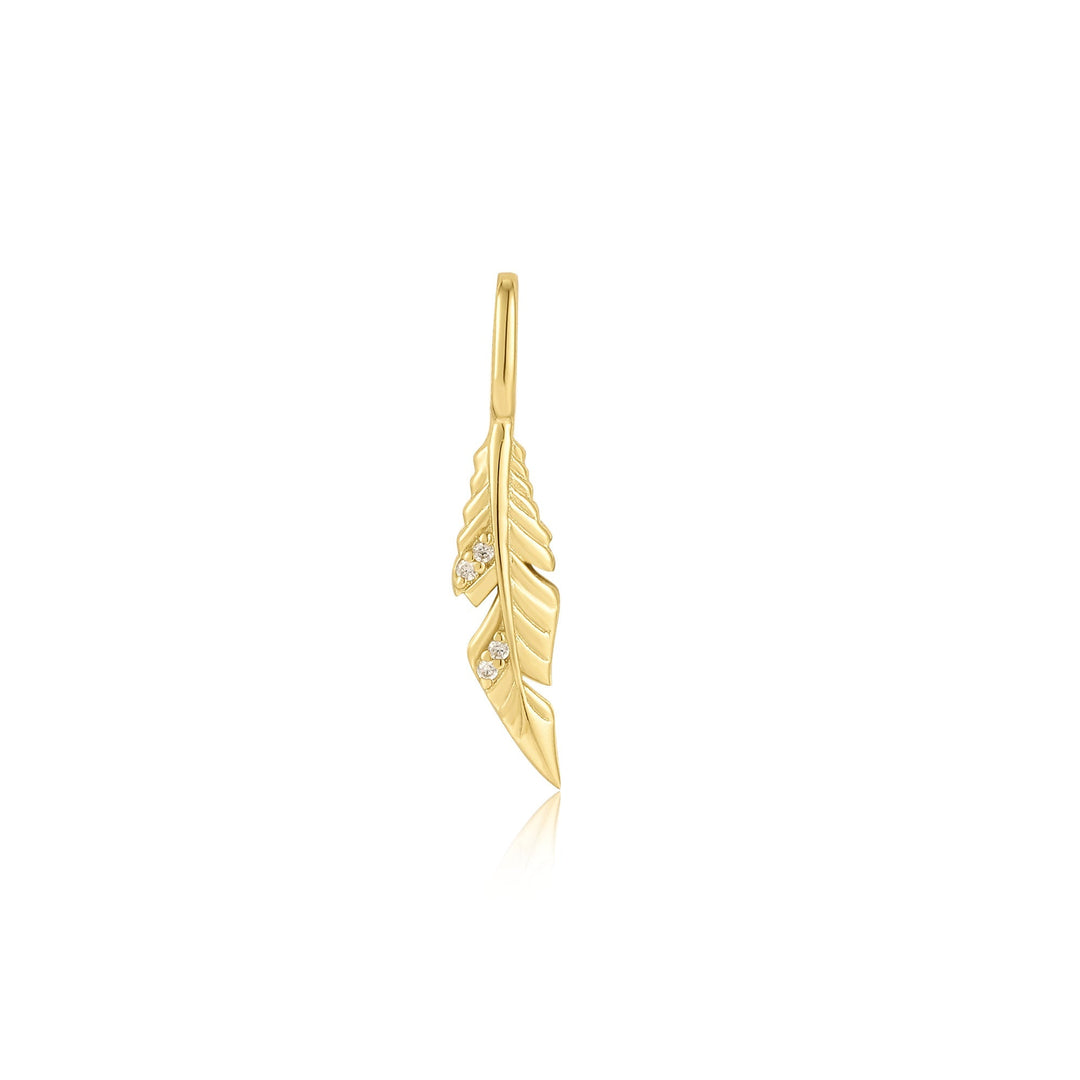 Gold Feather Charm - Ania Haie