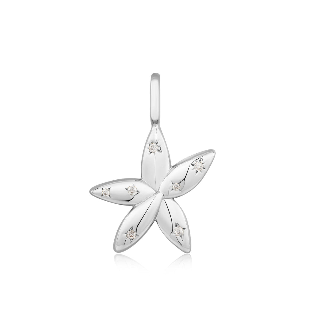 Silver Sparkle Flower Charm - Ania Haie