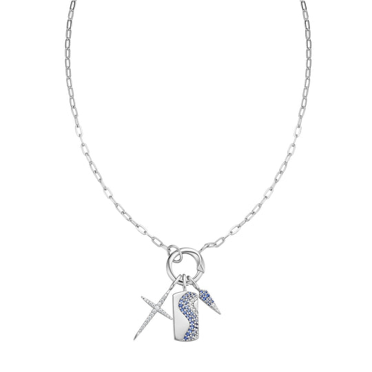 Silver Mini Link Charm Chain Connector Necklace - Ania Haie